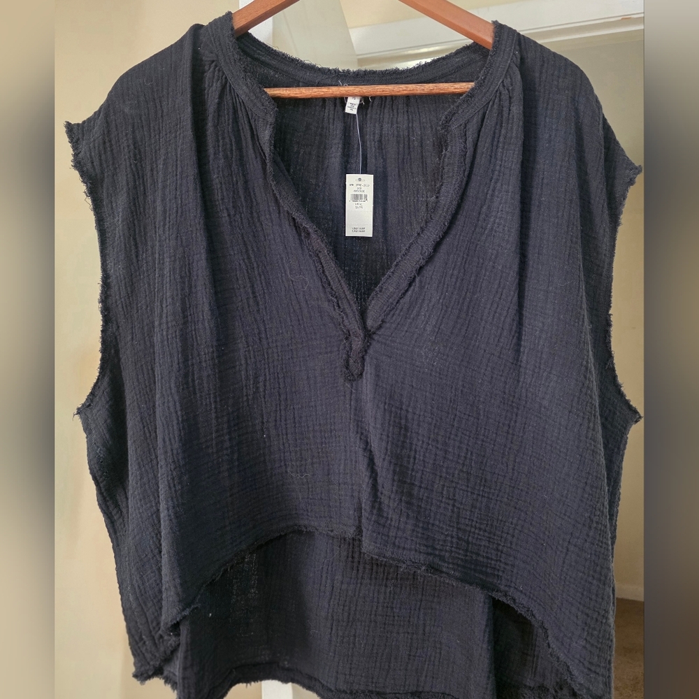 Aerie Sleevless Top - Black